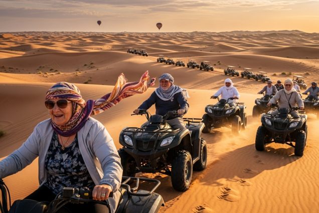 Senior Citizens Desert Safari quad bike