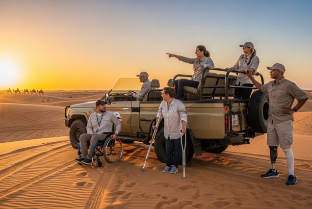 Desert Safari for People of Determination in a relaxed, inclusive Dubai desert safari experience