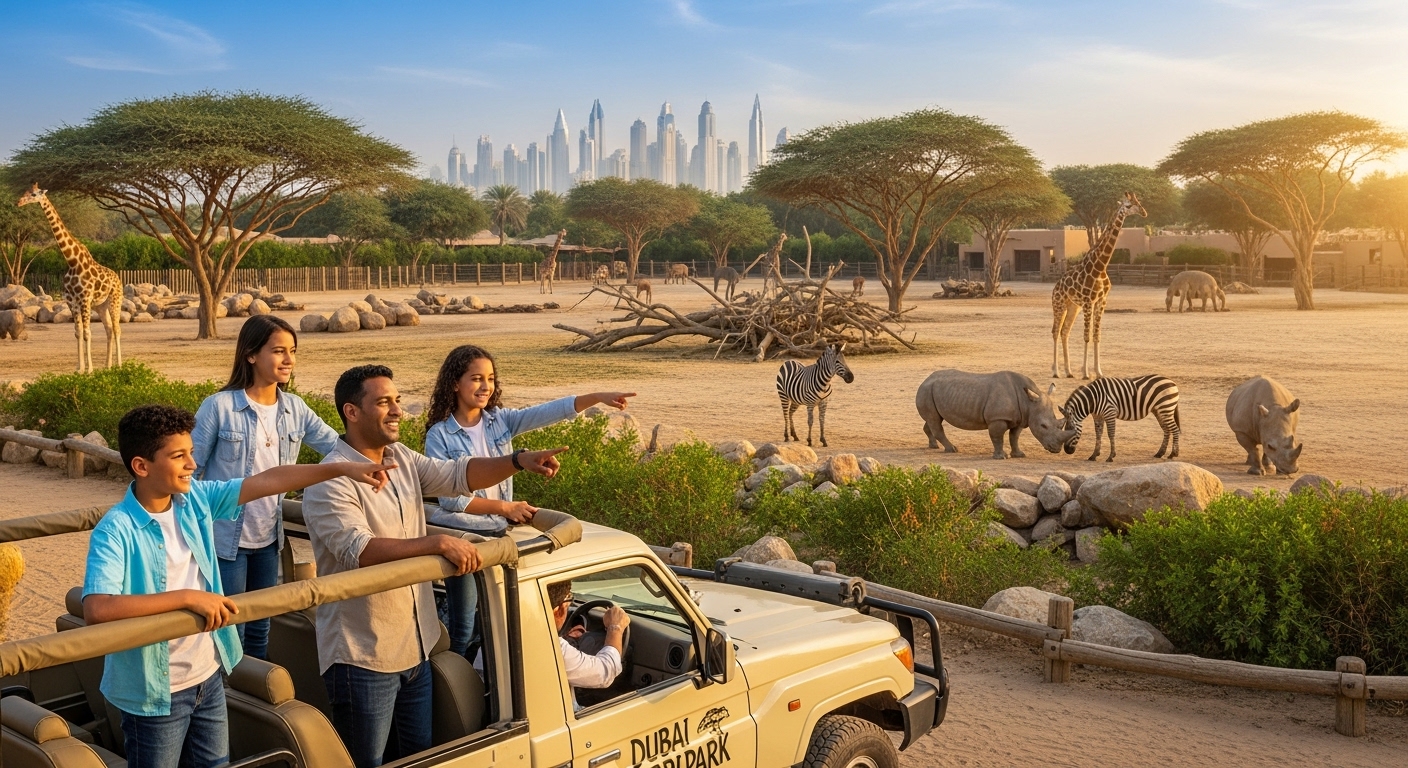 Dubai Safari Park & Zoo Tour – Ultimate Wildlife Experience in Dubai