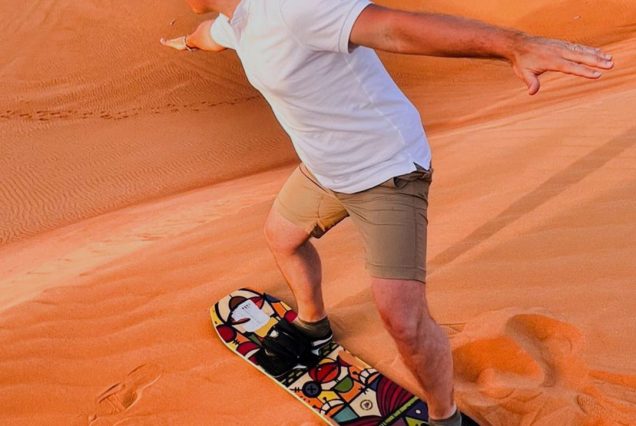 Sandboarding in Dubai