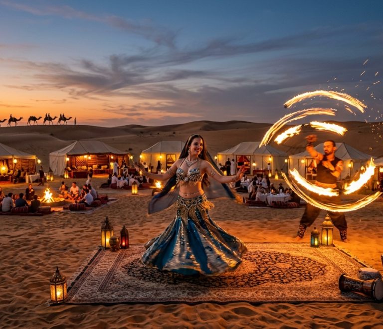 Dubai Desert Safari with Belly Dance & Fire Show