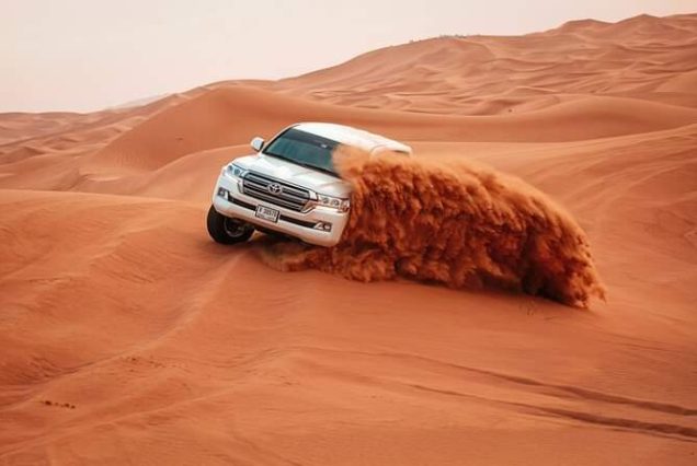 Evening Desert safari Adventure Sharing Car